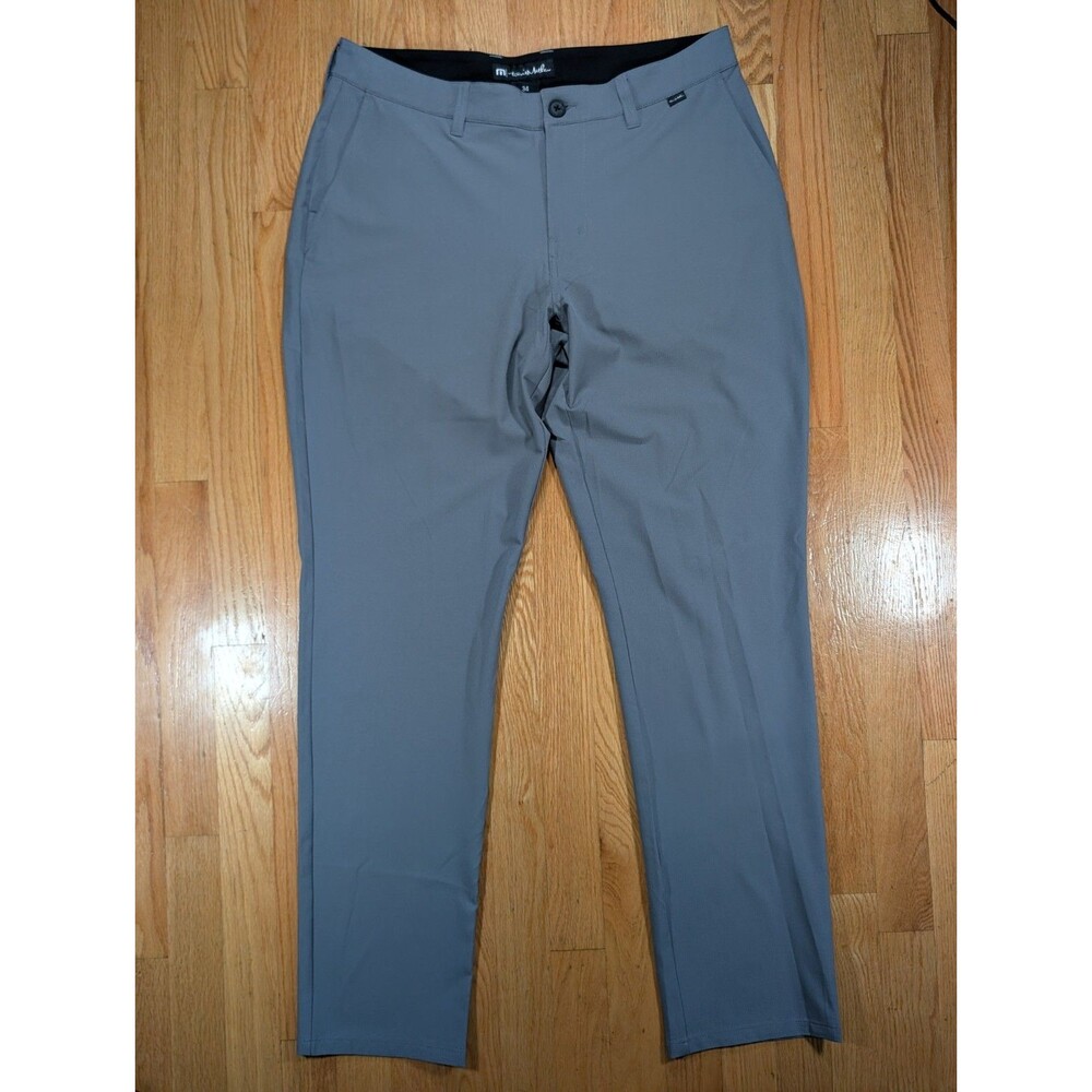 Travis Mathew 34 x 32 Gray Right On Time Performance Golf Pants
